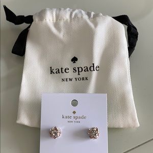 Kate spade stud earrings rose gold
